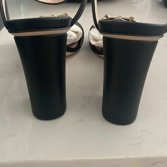 Black Gucci Miro Horsebit Heels Size 38 - Picture 6 of 13